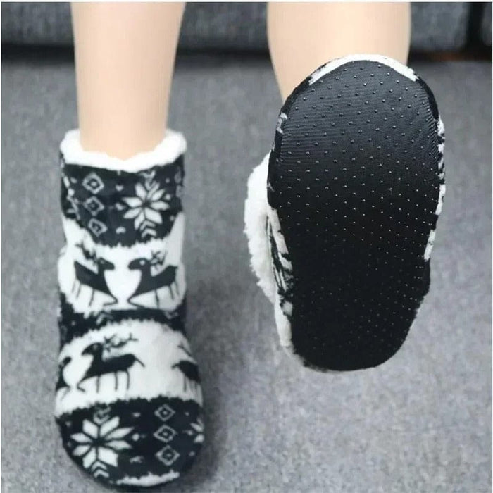 Kroppsbutiken Innetoffler Indendørs sko med elgmotiv