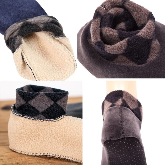 Kroppsbutiken Innetoffler Varme indendørssko med skridsikre såler