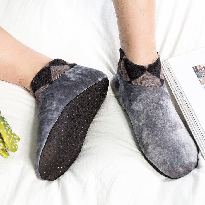 Kroppsbutiken Innetoffler Varme indendørssko med skridsikre såler