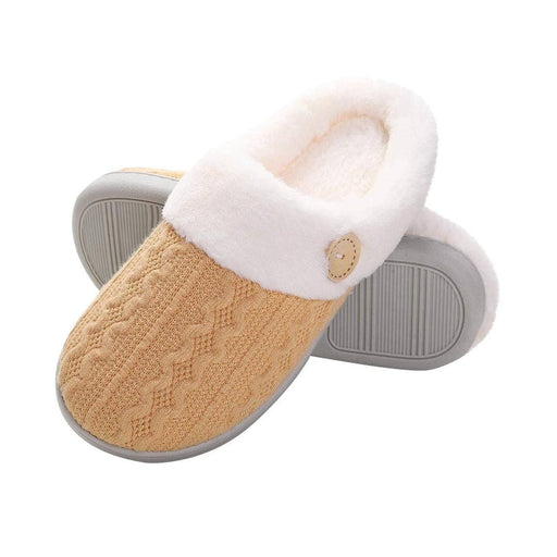 Kropsbutikken Indendørssko 36-37 / Gul Varmforede slippers med skridsikker sål