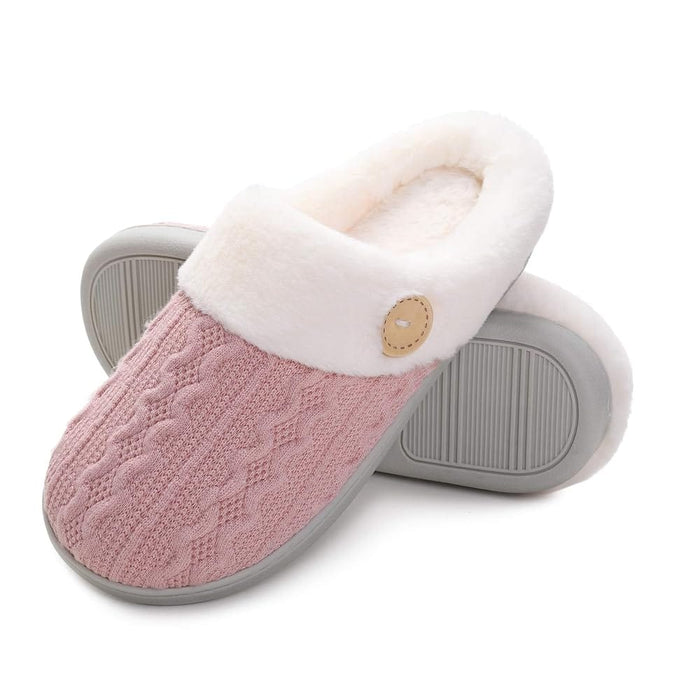 Kroppsbutiken Indendørssko 36-37 / Rosa Varmforede slippers skridsikker sål