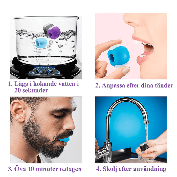 Kroppsbutiken Kæbemuskeltræner Kæktræner (BPA-fri)