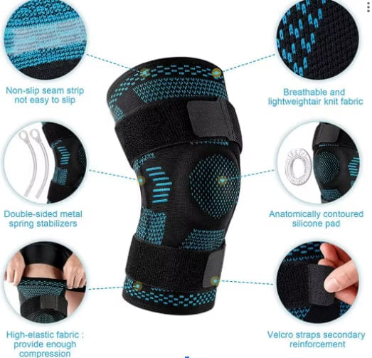 Kroppsbutiken Knæbeskyttere med støttefjedre