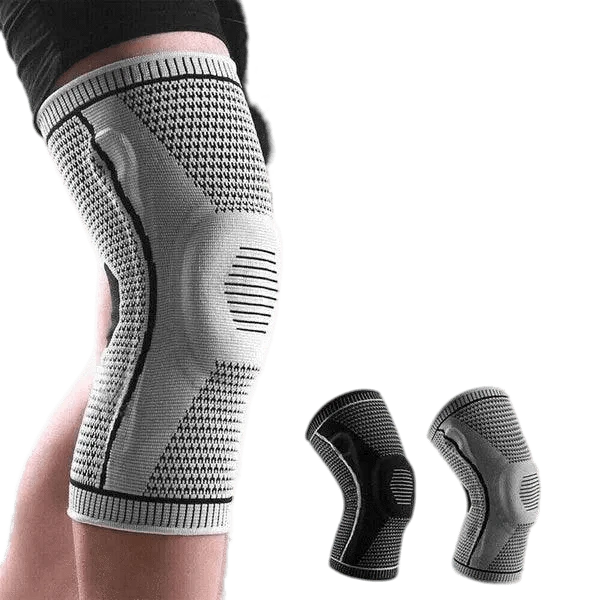 Kroppsbutiken Knæstøtte Grå / S Knæbeskytter (elastisk støtte)