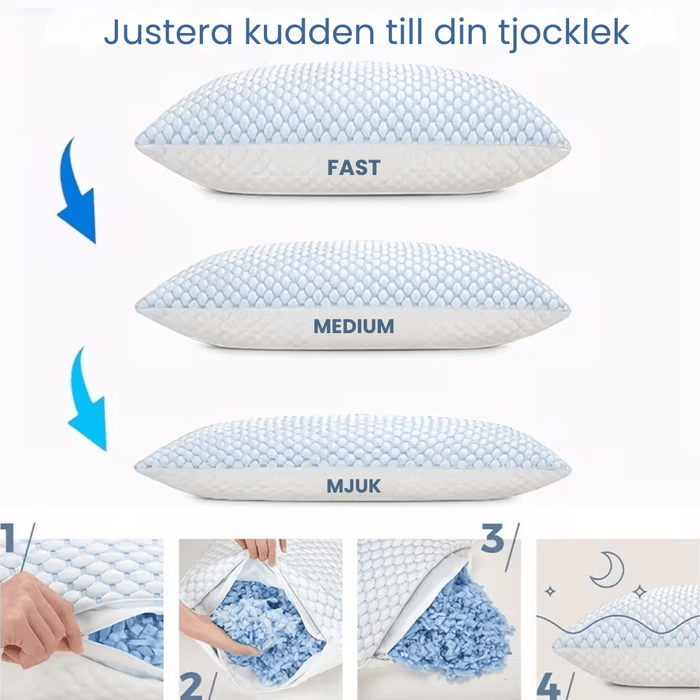 Kroppsbutiken kødkugle Standardtitel Kølende pude med bambusfiber og memory foam