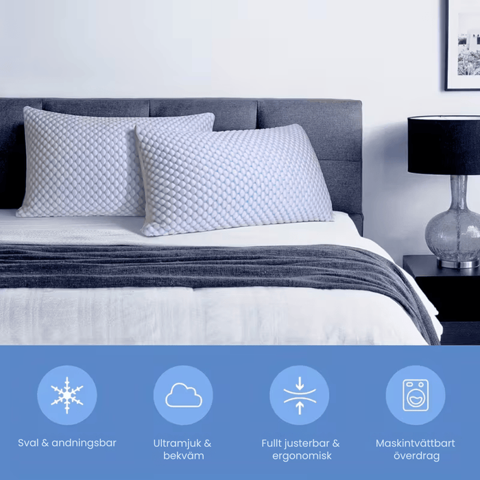 Kroppsbutiken kødkugle Standardtitel Kølende pude med bambusfiber og memory foam