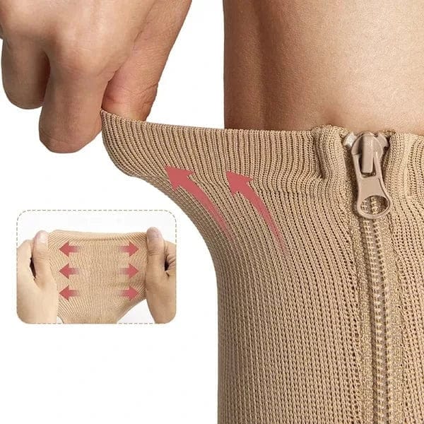 Kroppsbutiken kompressionsstrømper Kompressionsstrømper (lynlås)