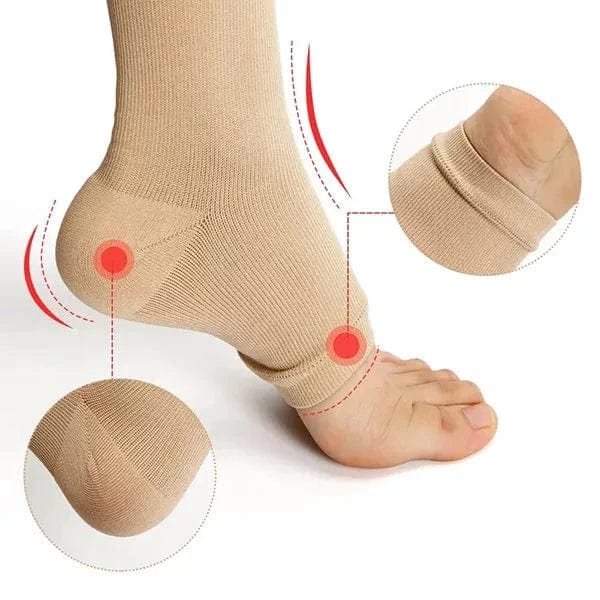 Kroppsbutiken kompressionsstrømper Kompressionsstrømper (lynlås)