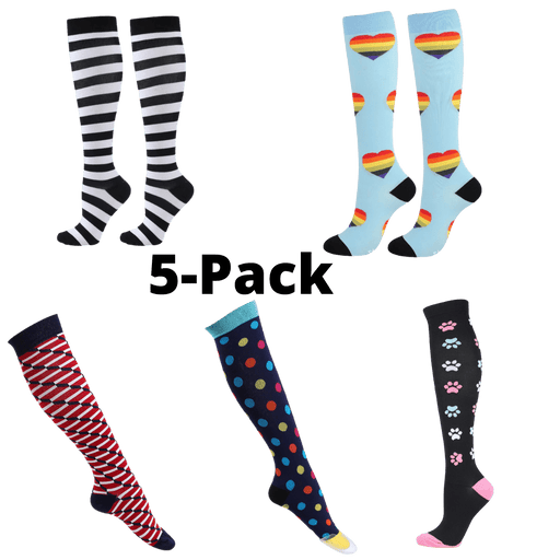 Kroppsbutiken kompressionsstrømper S/M Kompressionsstrømper 5-pak (30 mmHg)