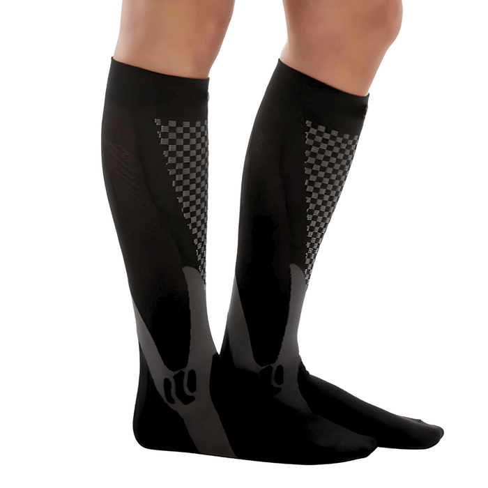 Kroppsbutiken kompressionsstrømper Sort / S / M Kompresionsstrømpe (lang model)