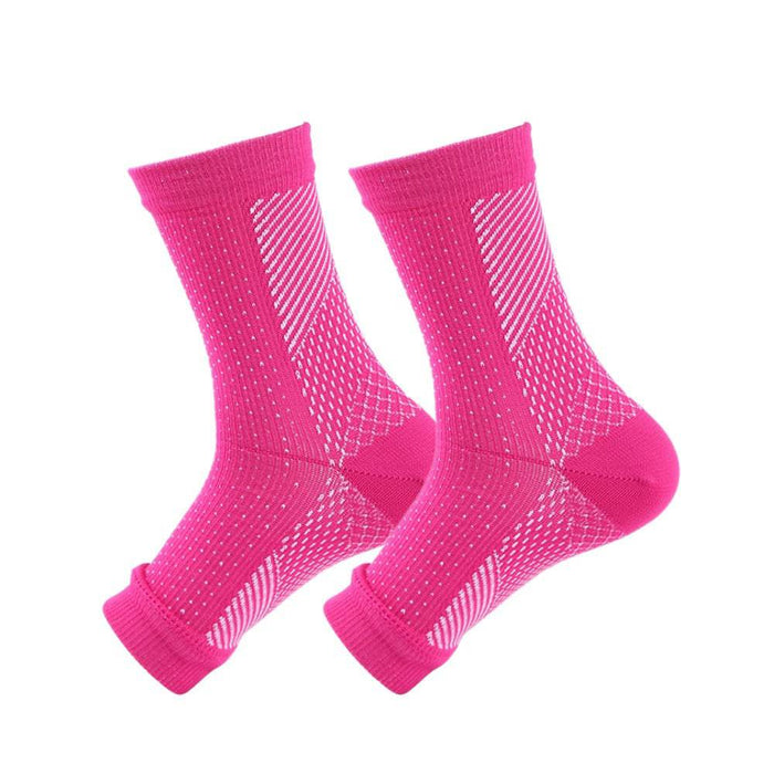 Kroppsbutikken kompressionsstrømper S-M (36-41) / Rosa kompressionsstrømper til blodcirkulation