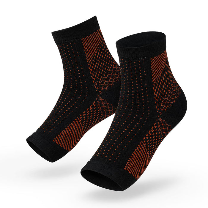 Kropsbutikken Kompressionsstrømper 20–30 mmHg – Sort / Orange