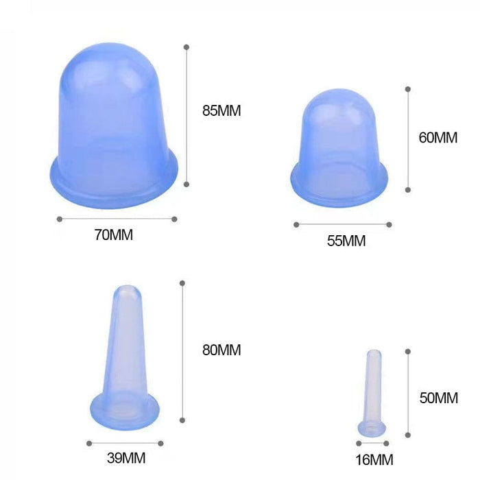 Kropsbutikken Cuppingmassage Cuppingmassage Sæt (4 stk)