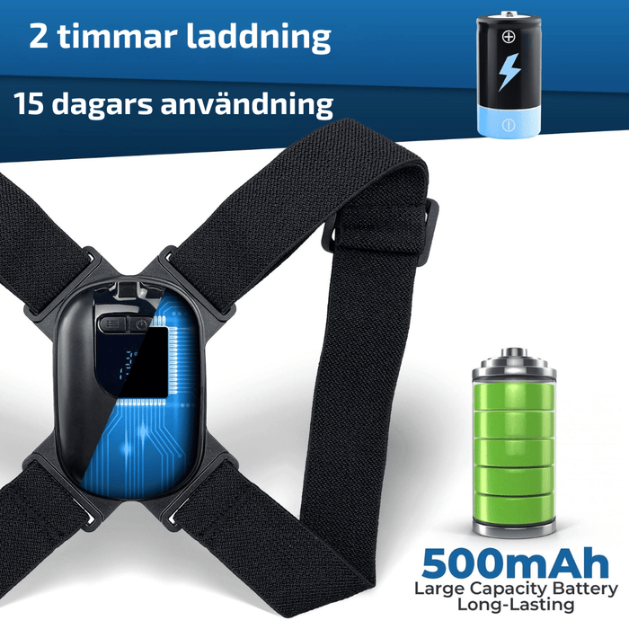 Kroppsbutiken Kropsholdning Standardtitel Holdningsvest (smart model med vibration)