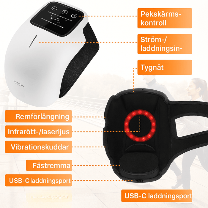 Kroppsbutiken Massage Standardtitel Knemassage med varme og vibration