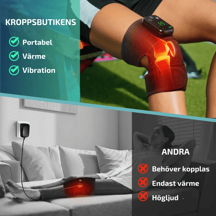 Kroppsbutiken Massage Varme-massageredskaber til knæ og skuldre