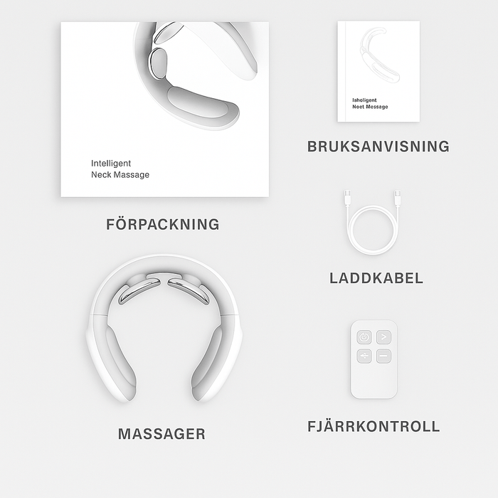 Kroppsbutiken Massager Nakkemassageapparat (varme og puls)