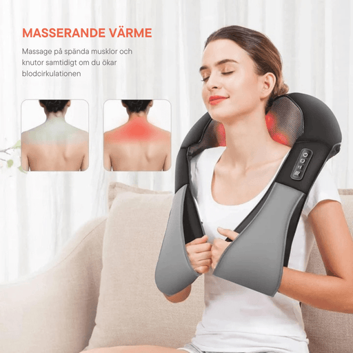 Kropsbutikken Nakkemassage Shiatsu massager til nakke og ryg med varme