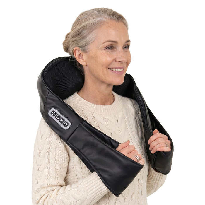 Kropsbutikken Shiatsu massager til nakke og ryg med varme