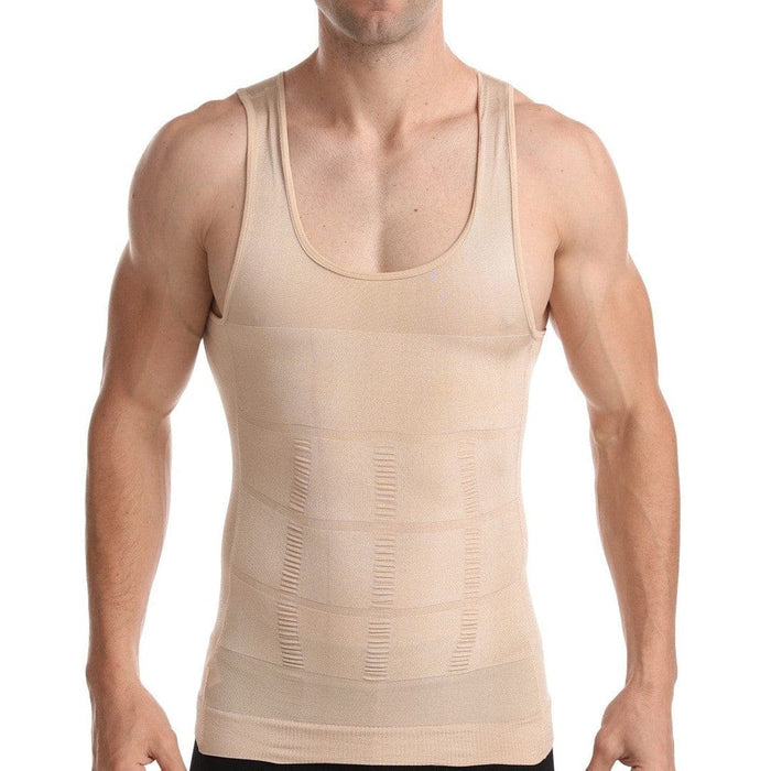 Kropsbutikken Shapewear Beige / S Slankende Body Shaper - Undertrøje til mænd
