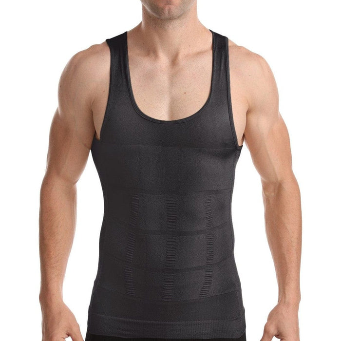 Kroppsbutiken Shapewear Grå / M Undertrøje (slankende herremodel)