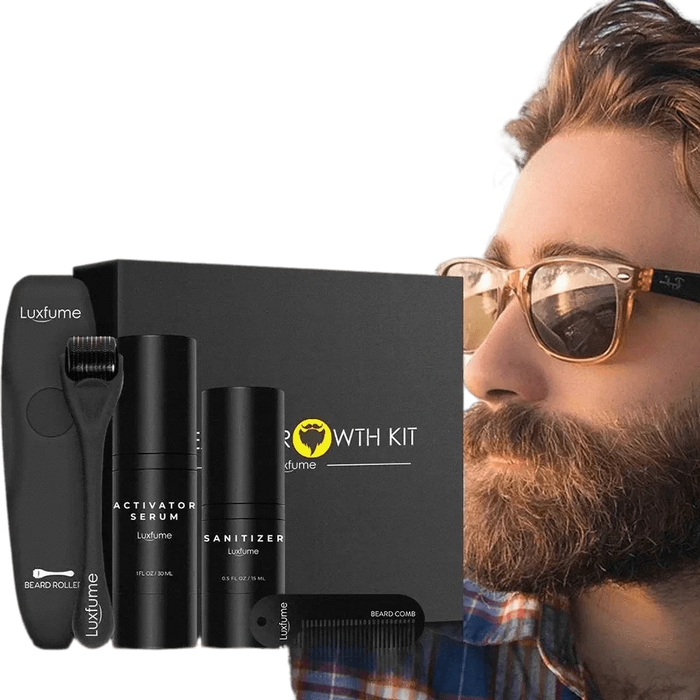 Kroppsbutiken skæg Skægvækstkit (4 dele)