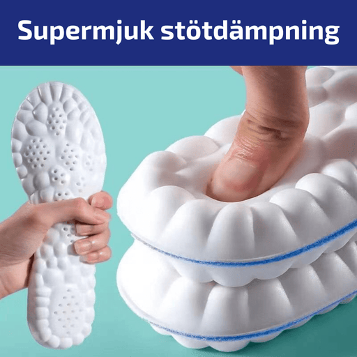 Kroppsbutiken Skoindlæg 4D stødabsorberende indlægssåler