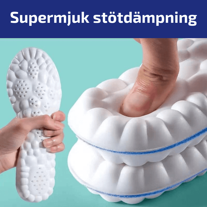 Kroppsbutiken Skoindlæg 4D stødabsorberende indlægssåler