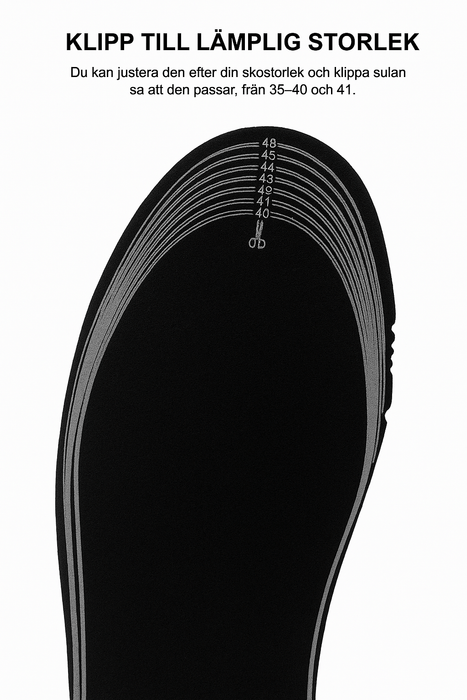 Kroppsbutiken Skoindlæg Opvarmet indersål (USB)