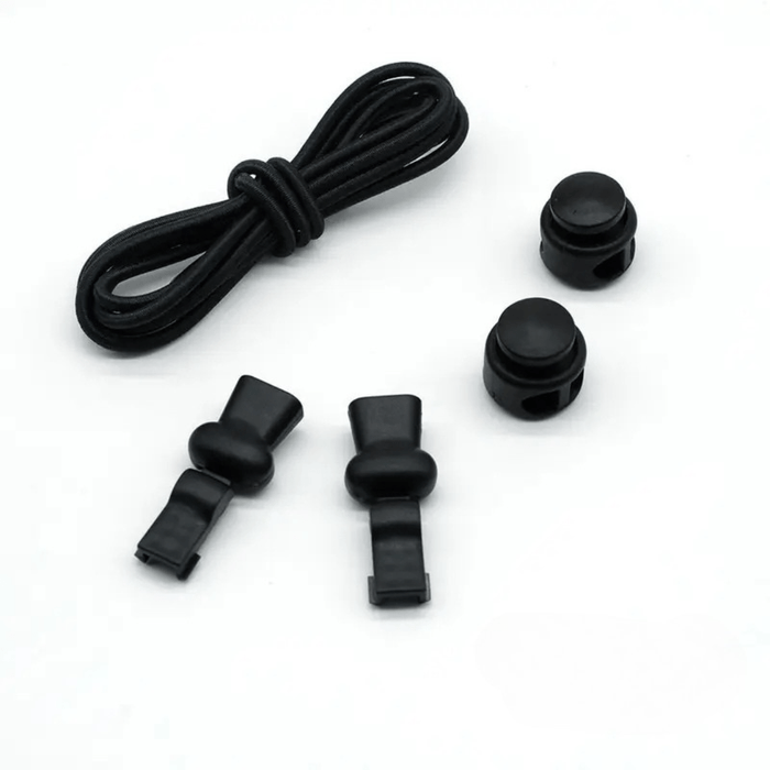 Kroppsbutiken Sort Elastiske automatiske snørebånd