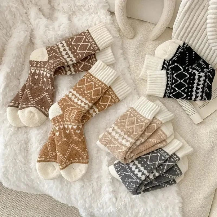 Kroppsbutiken Strømper Vinterstrømper fluffy (5-pak)