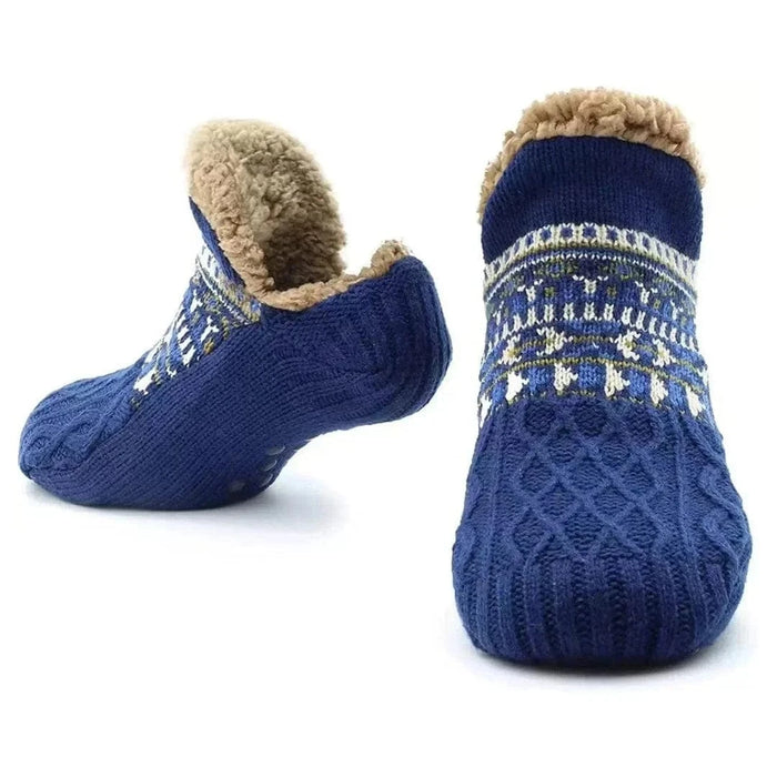Kropsbutikken Strømper Blå / 35-39(24cm) Hyggelige fleeceforede vinterstrømper