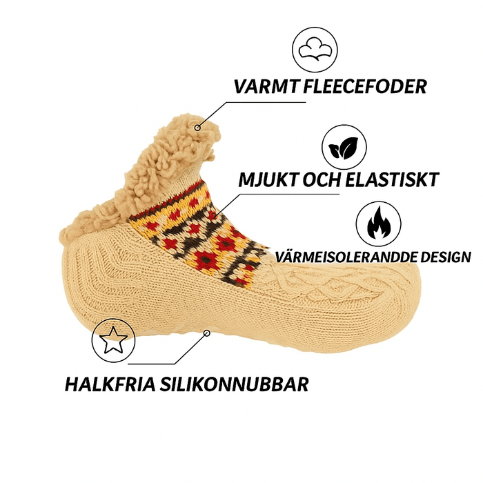 Kroppsbutiken Strømper Lækre fleeceforede vinterstrømper