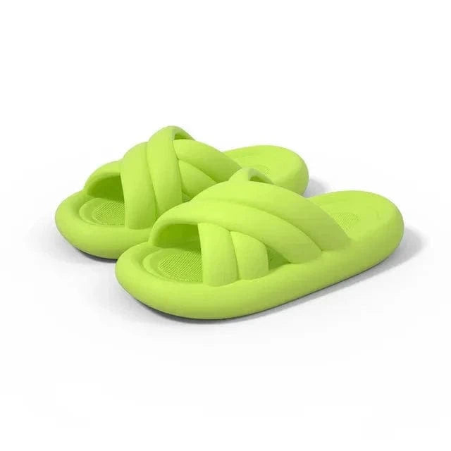 Kroppsbutiken Tofflor Grøn / 36-37(passar 35-36) Badtoffler korsettet