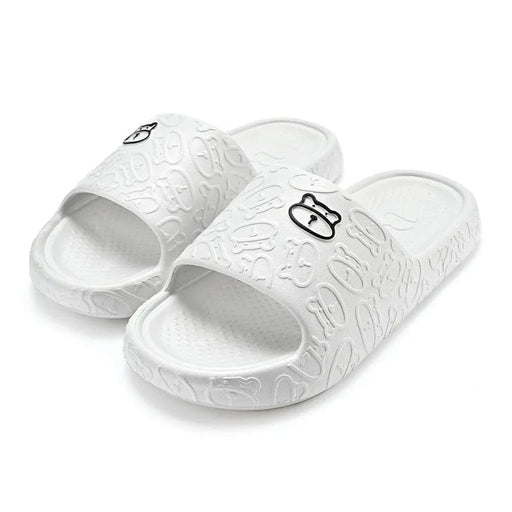 Kropsbutikken Tøfler Hvid / 36-37 Slip-in bjørn sandaler