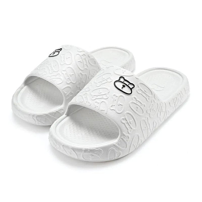 Kropsbutikken Tøfler Hvid / 36-37 Slip-in bjørn sandaler