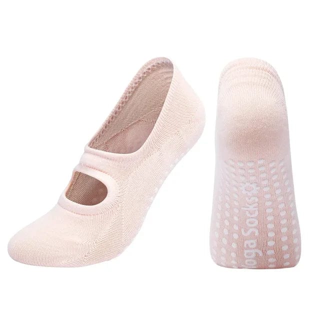 Kroppsbutikken Yogastrumpor Rosa / 35-42 Yogastrumpor skridsikre