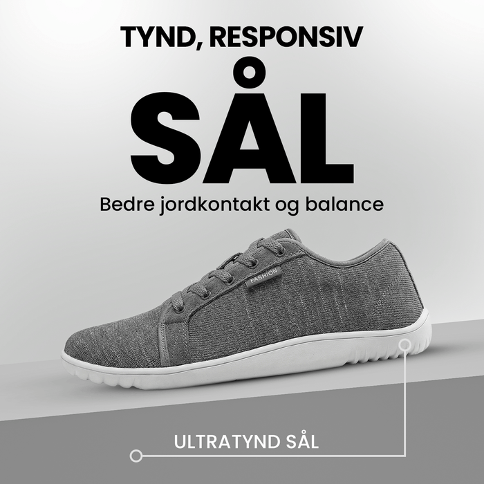 Kropsbutikken Barfodssko Barfootsko stof Unisex
