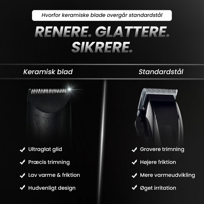 Kropsbutikken Hårtrimmer Kropshårstrimmer med keramiske blade