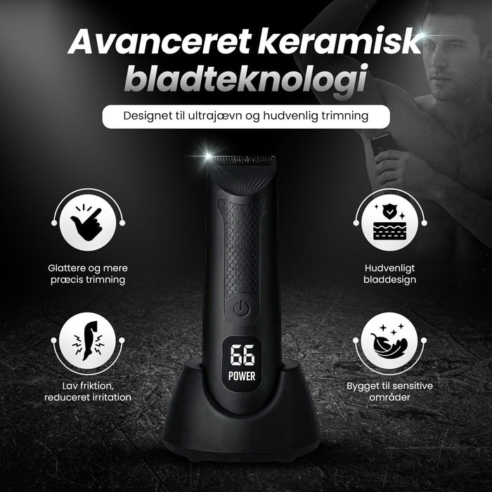 Kropsbutikken Hårtrimmer Kropshårstrimmer med keramiske blade
