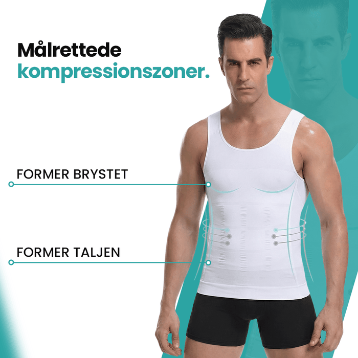 Kropsbutikken Shapewear Undertrøje (slankende herremodel)