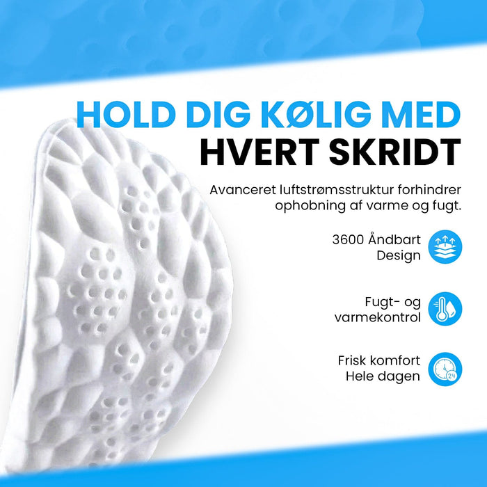 Kropsbutikken Skoindlæg 4D stødabsorberende indlægssåler