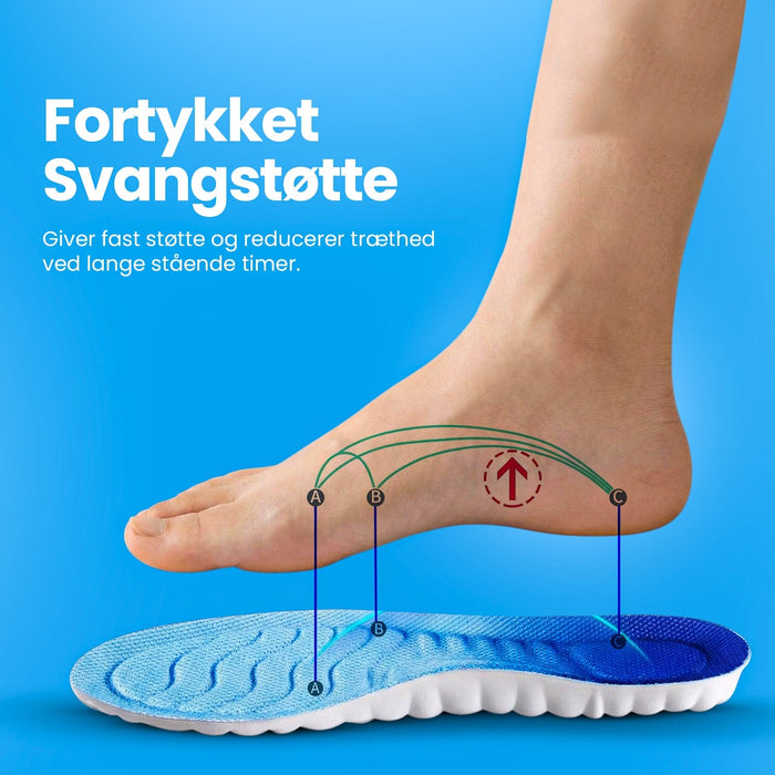 Kropsbutikken Skoindlæg 4D stødabsorberende indlægssåler
